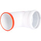 Отвод коаксиальный ROMMER 80 мм 90° M/F RCA-0080-000090