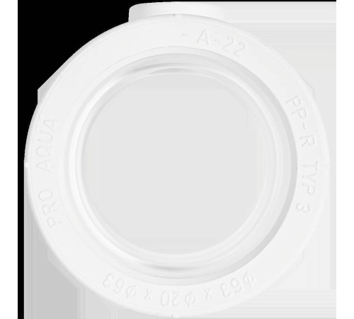 Тройник переходной Pro Aqua PP-R 63x20x63 мм белый PA14560P