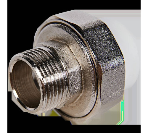 Муфта комбинированная разъемная Pro Aqua PP-R 25x3/4 НР Белая PA21014