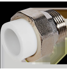 Муфта комбинированная разъемная американка Pro Aqua 25x1 НР PP-R белая PA21015