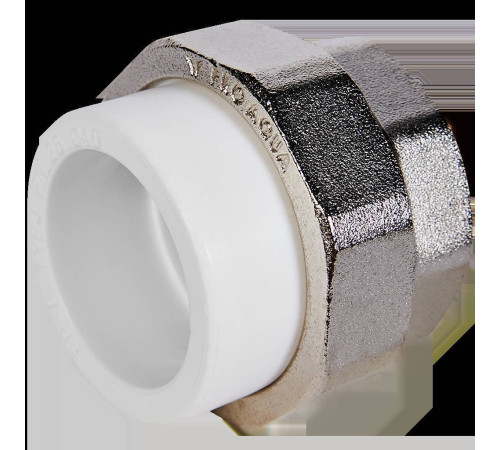 Муфта комбинированная Pro Aqua PP-R разъемная американка 40x1 1/2 ВР белая PA20021