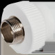 Муфта комбинированная Pro Aqua PPR ВР 40х1 белая PA22020