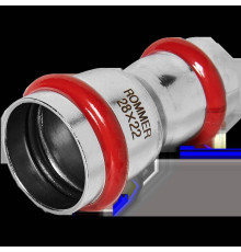 Муфта переходная ROMMER из нержавеющей стали пресс 28х22 мм RSS-0018-002822
