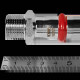 Переходник НР ROMMER прессовый 15х1/2 нержавеющая сталь RSS-0021-001512