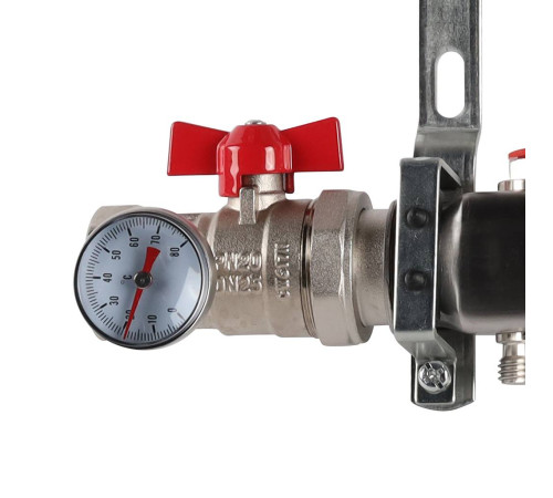 Коллектор из нержавеющей стали в сборе без расходомеров ROMMER 7 выходов RMS-3210-000007