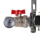 Коллектор из нержавеющей стали в сборе без расходомеров ROMMER 7 выходов RMS-3210-000007