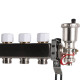 Коллектор из нержавеющей стали в сборе без расходомеров ROMMER 9 выходов RMS-3210-000009