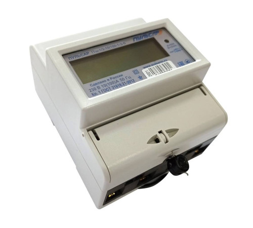 Счетчик электроэнергии однофазный Пульсар 1Тш-1/2-10/100-1-3-0 многотарифный 100 А RS485 Н00016000