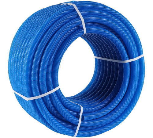 Труба гофрированная STOUT ПНД 23 мм синяя для труб 16 мм SPG-0001-502316