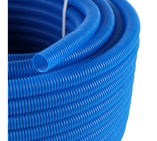 Труба гофрированная STOUT ПНД 23 мм синяя для труб 16 мм SPG-0001-502316