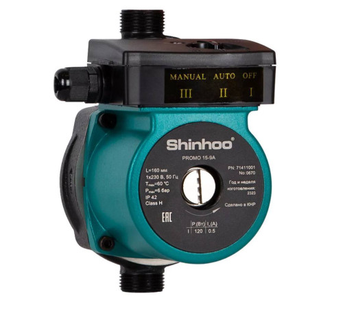 Циркуляционный насос Shinhoo PROMO 15-12A 200 мм 71411002