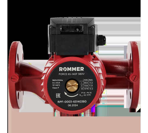 Насос циркуляционный фланцевый ROMMER FORCE 65-140F 380В RPF-0003-65140380