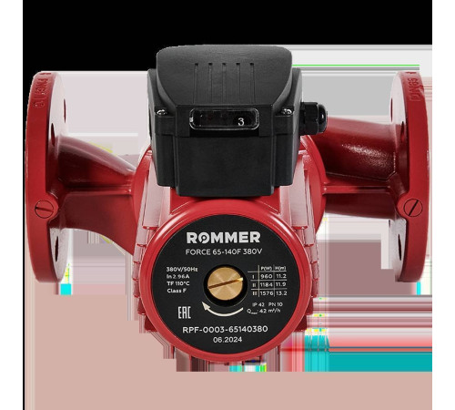 Насос циркуляционный фланцевый ROMMER FORCE 65-140F 380В RPF-0003-65140380