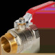 Кран шаровой ROMMER неполнопроходной ВР/НР ручка рычаг 2 RBV-0002-2210350