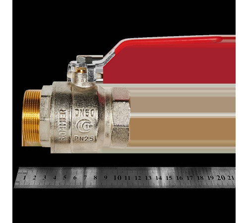 Кран шаровой ROMMER неполнопроходной ВР/НР ручка рычаг 2 RBV-0002-2210350