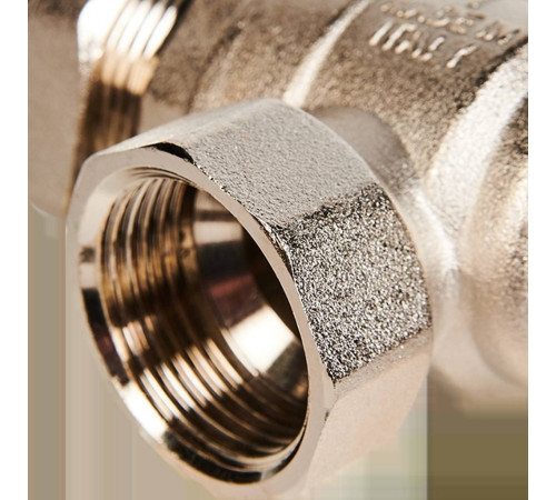 Кран шаровой угловой STOUT полнопроходной 1 ВР-НР со сгоном бабочка SVB-0008-200025