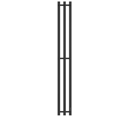 Полотенцесушитель электрический STOUT ROCK quadro 120х12 см черный матовый 3 опоры SHQ-R2Q0-012012