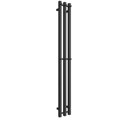 Полотенцесушитель электрический STOUT ROCK quadro 120х12 см черный матовый 3 опоры SHQ-R2Q0-012012