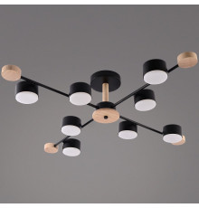 Люстра на штанге 03751 03751-0.3-08 BK+WOOD GX53