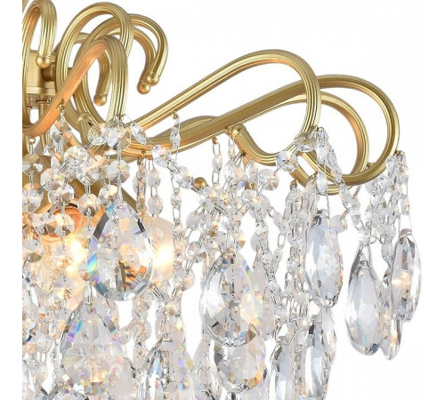 Люстра на штанге De Markt 04066-0.3-06 6xE27 матовое золото/хром 04066-0.3-06 MATT GOLD+CR