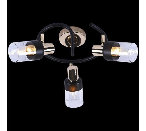 Спот De Markt 05903-0.8-03A BK+FGD 3 лампы черный золото 05903-0.8-03A BK+FGD