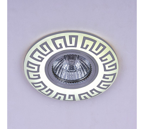 Встраиваемый светильник 09504-9.0-001MN MR16+LED3W WH/CR