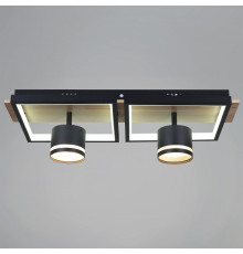 Накладной светильник De Markt Ракурс BK+WOOD 19560-0.3-2+2 BK+WOOD