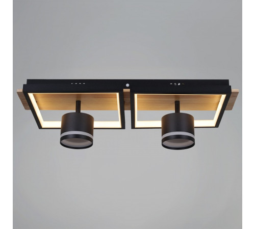 Накладной светильник De Markt Ракурс BK+WOOD 19560-0.3-2+2 BK+WOOD
