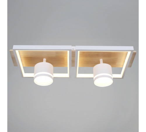 Накладной светильник De Markt Ракурс WH+WOOD 19560-0.3-2+2 WH+WOOD