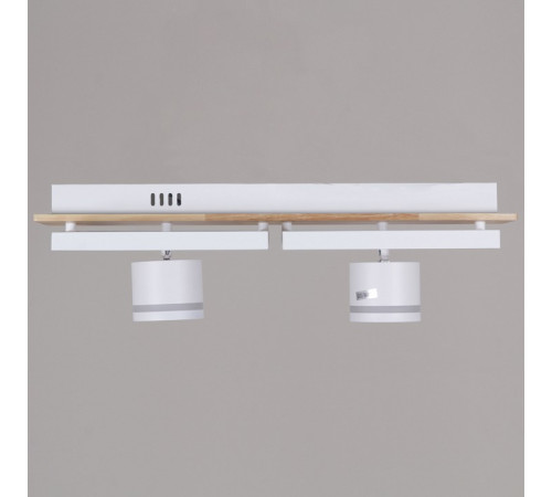 Накладной светильник De Markt Ракурс WH+WOOD 19560-0.3-2+2 WH+WOOD
