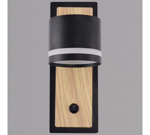 Бра De City 22540-0.2-01 BK+WOOD