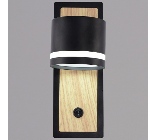 Бра De City 22540-0.2-01 BK+WOOD