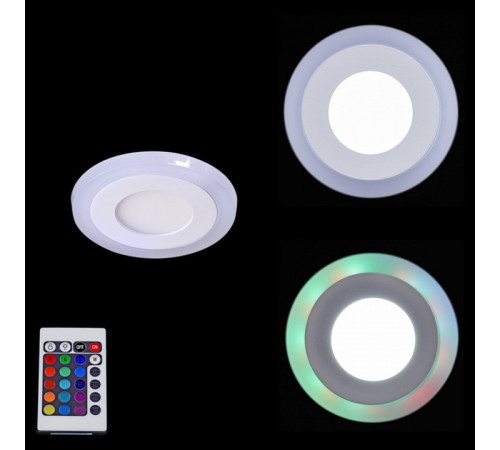 Встраиваемый светильник 50503-9.0-001TM LED3+3W WH/DL+RGB
