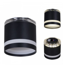 Накладной светильник 53001-9.5-001LD GX53+LED3W BK