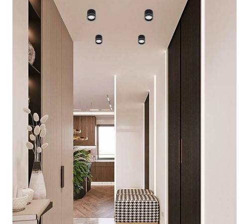 Накладной светильник Reluce 53003 53003-9.5-001LD GX53 BK