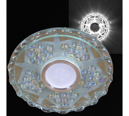 Встраиваемый светильник 62060-9.0-001PL MR16+LED5W CL+RNB