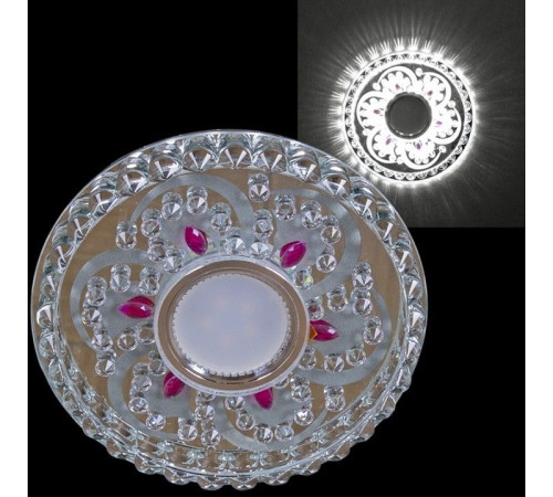 Встраиваемый светильник 62097-9.0-001PL MR16+LED5W CL+PP