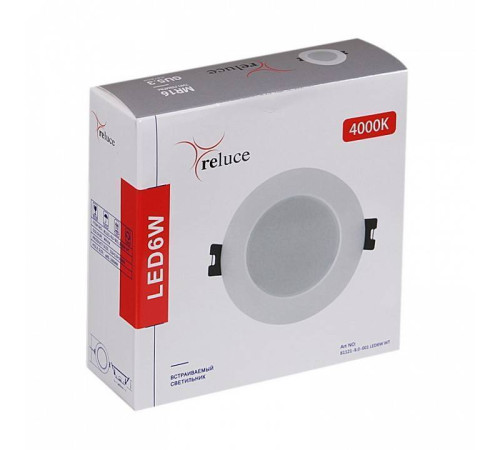 Встраиваемый светильник Reluce 81121-9.0-001 LED6W WT