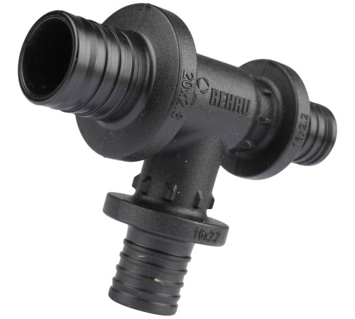 Тройник REHAU RAUTITAN PX 20-16-16 с уменьшенным боковым и торцевым проходом 11600811001