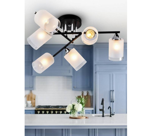 Люстра на штанге Rivoli Marielle 8хE14 40 Вт Б0051983