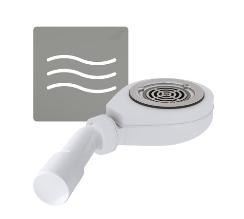 Сифон для душевого поддона RGW S-016-1 Волна бетон 90 мм 502411161-10