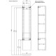 Шкаф-пенал Allen Brau Infinity 35 R papyrus white matt 1.21009.PWM