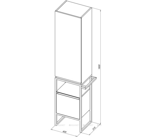 Пенал Allen Brau Priority 40 L белый папирус матовый 1.31006.PWM