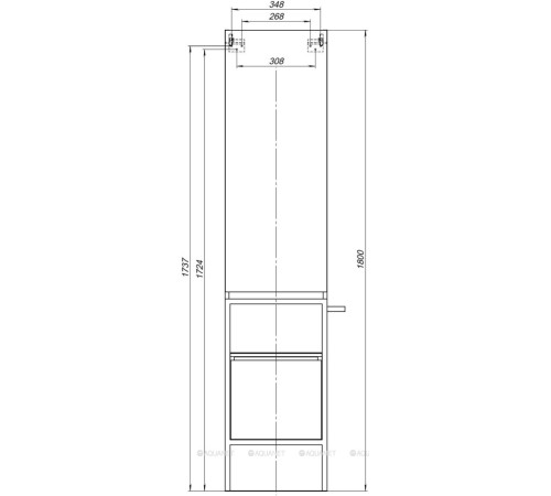 Пенал Allen Brau Priority 40 L белый папирус матовый 1.31006.PWM