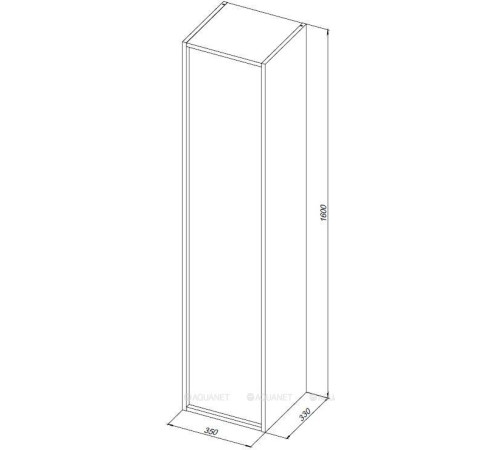 Шкаф-пенал Aquanet Lino Flat 00295038