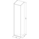 Шкаф-пенал Aquanet Lino Flat 00295038