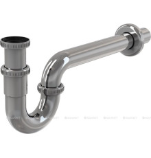 Сифон для умывальника AlcaPlast Ø32 мм U-образный металлический с гайкой 5/4 A432