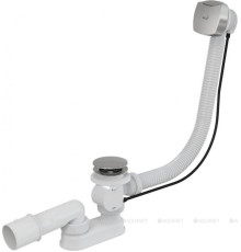 Сифон для ванны AlcaPlast автомат хром 80 см A51CRM-80