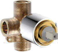 Корпус встраиваемого смесителя Bravat 1 функция хром D999CP-RUS