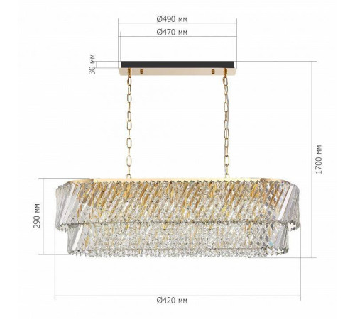 Подвесная люстра ST-Luce RITZ SL6138.303.14